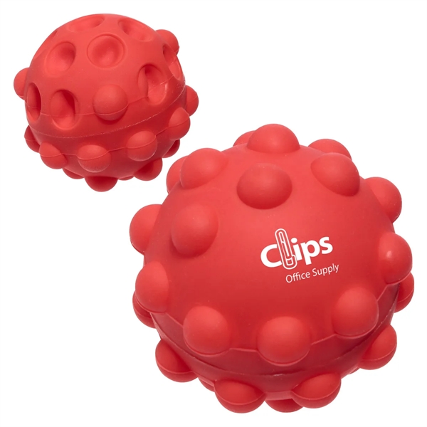 Medium Red color option for Push Pop Bounce Ball