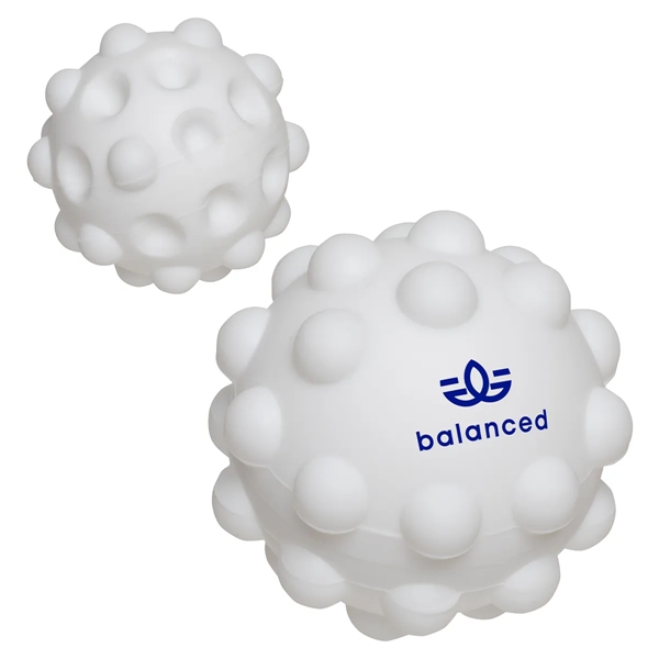 Medium White color option for Push Pop Bounce Ball