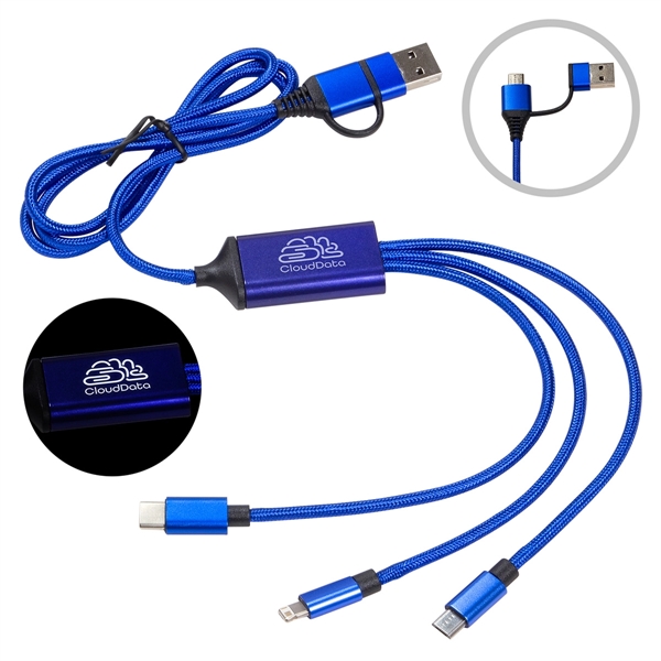 Medium Blue color option for Traverse 3 In 1 Charging Cable
