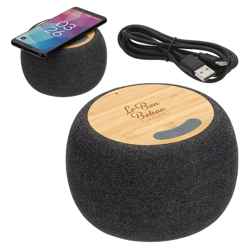 Photo of Empire Bamboo Wireless Speaker With 5 W Wireless Charger
