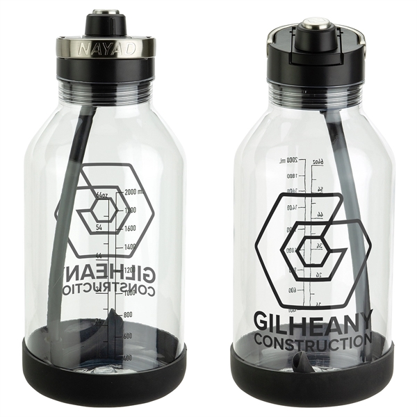 Clear color option for Nayad® Voyager 84 Oz Tritan® Jug With Silicone Bumper