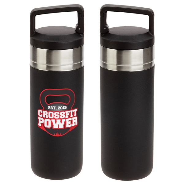Medium Black color option for Dante 20 Oz Vacuum Insulated Bottle With Carabiner Lid