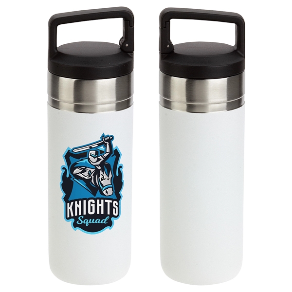 Medium White color option for Dante 20 Oz Vacuum Insulated Bottle With Carabiner Lid