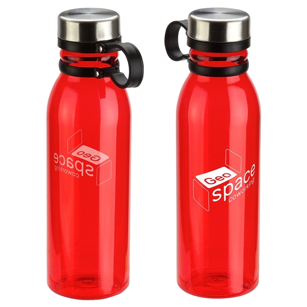 Translucent Red color option for Puebla 26 Oz Rpet Bottle