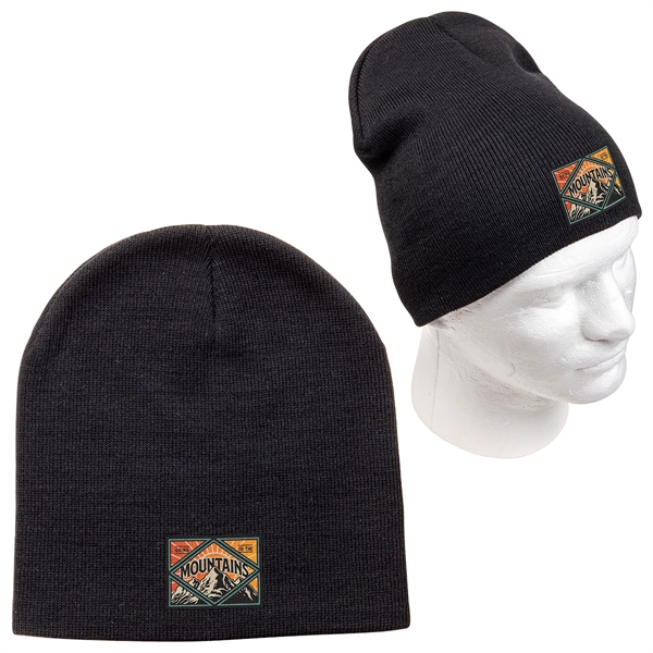 Medium Black color option for Sundance Rpet Knit Beanie