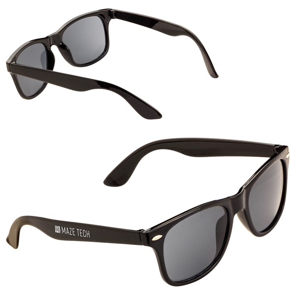 Medium Black color option for Westgate Recycled Polycarbonate Uv400 Sunglasses