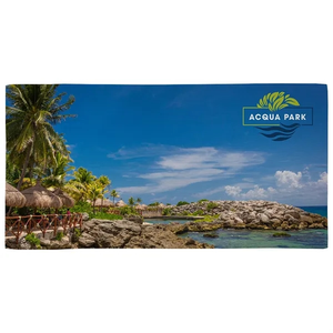 Photo of Seaside Full Color 30  X 60  Waffle Microfiber Beach Towel