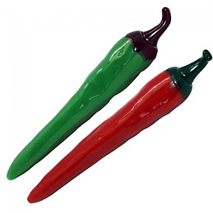Photo of Green Jalapeño & Red Chili Pepper Clicker Pen