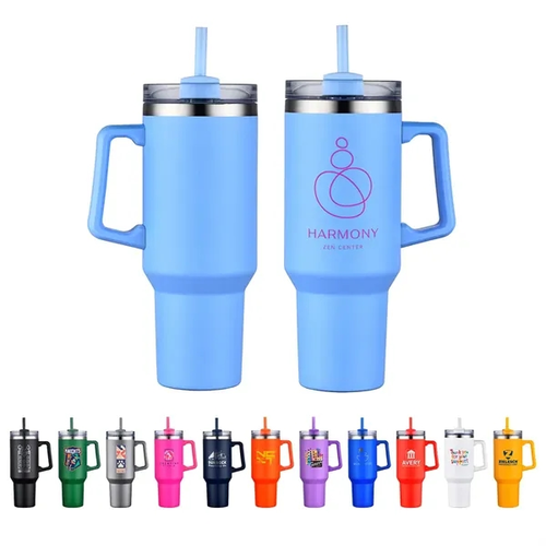 Main photo of Genoa 40 Oz Vacuum Insulated Travel Mug With Straw