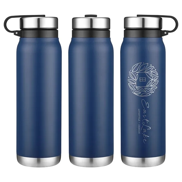 Dark Blue color option for Turin 20 Oz Vacuum Insulated Bottle With Twist Cap