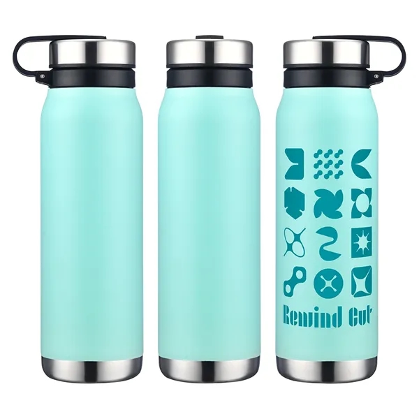 Light Blue color option for Turin 20 Oz Vacuum Insulated Bottle With Twist Cap