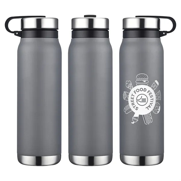 Medium Gray color option for Turin 20 Oz Vacuum Insulated Bottle With Twist Cap