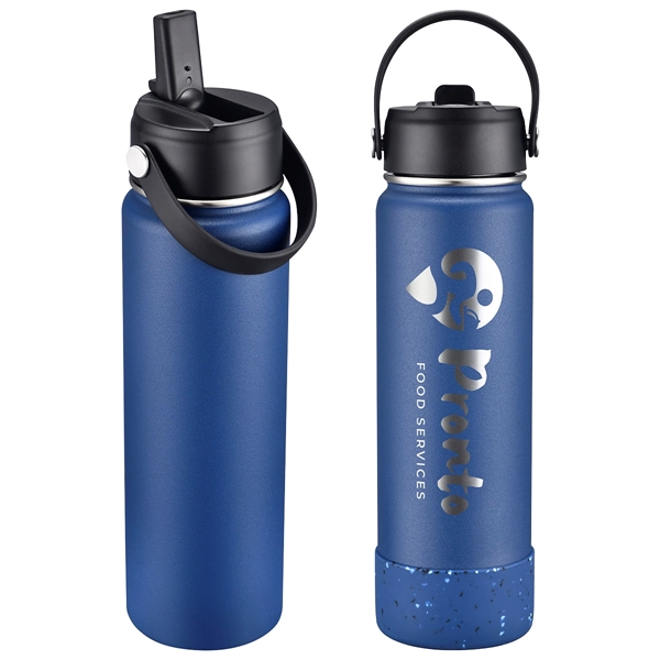 Dark Blue color option for Volare 27 Oz Vacuum Insulated Bottle With Flip Top Spout
