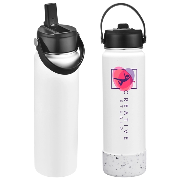 Medium White color option for Volare 27 Oz Vacuum Insulated Bottle With Flip Top Spout