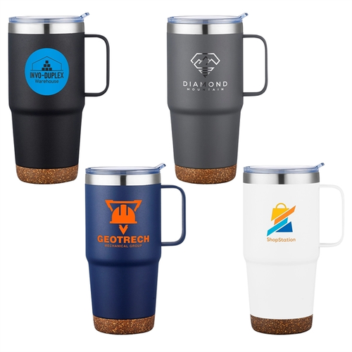 Main photo of Cortina 24 Oz Vacuum Insulated Travel Mug With Cork Base