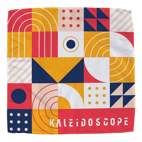 Photo of Poly Micro Peach Bandana 21  X 21    Full Color