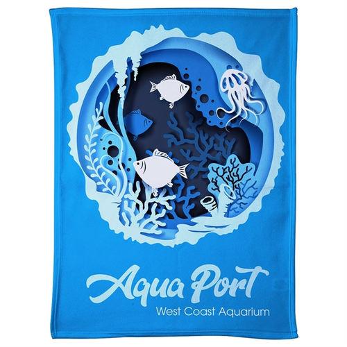 Photo of Light Weight Brushed Fleece Blanket 30 X 40  300 Gsm   Full C