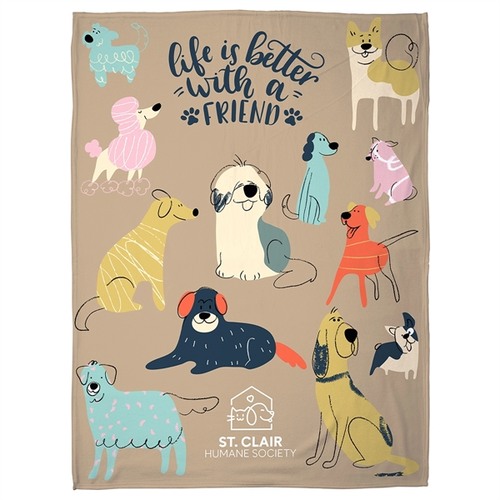 Photo of Light Weight Brushed Fleece Blanket 50  X 60  300 Gsm   Full