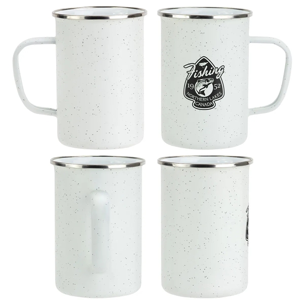 Medium White color option for Caldron 22 Oz Enamel Lined Iron Mug