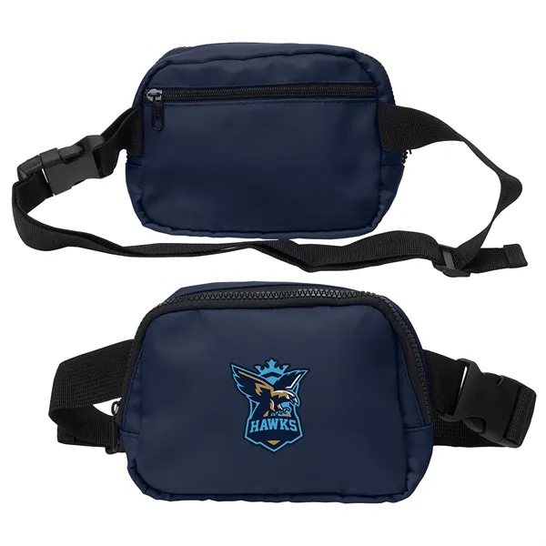 Medium Navy Blue color option for Atlas Polyester Belt Bag