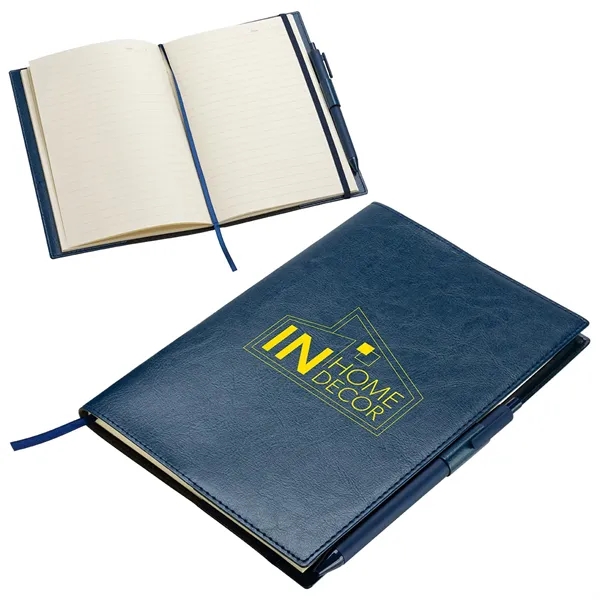 Navy Blue color option for Conclave Refillable Leatherette Journal With Pen