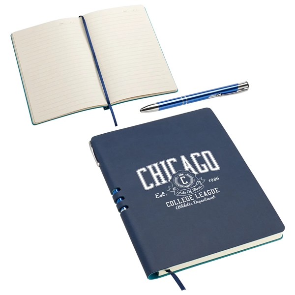 Navy Blue color option for Seminar Soft Cover Journal With Pen