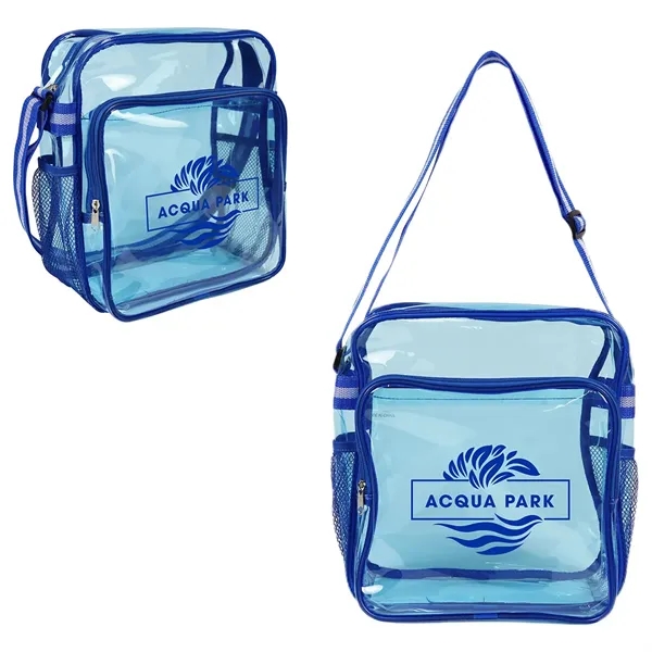 Clear Blue color option for Diamond Clear Tpu Messenger Bag