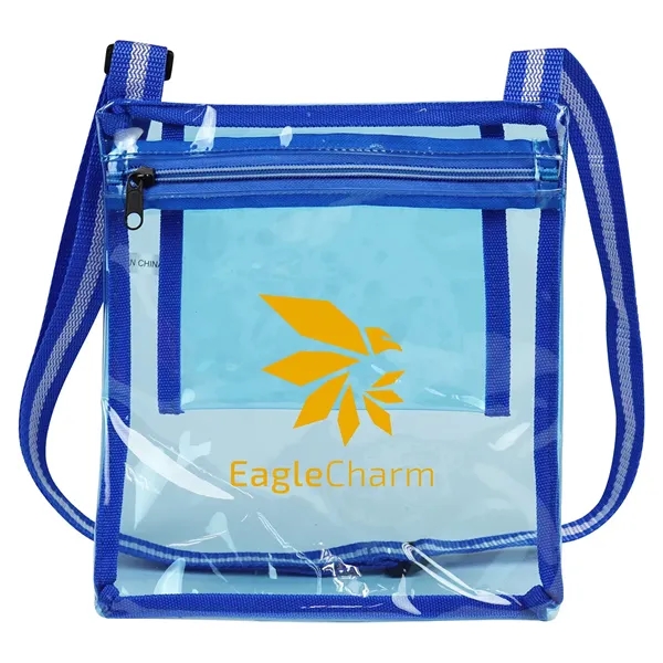 Clear Blue color option for Diamond Clear Tpu Satchel