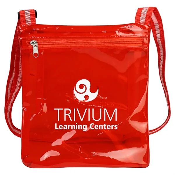 Clear Red color option for Diamond Clear Tpu Satchel