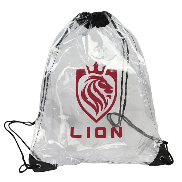 Clear color option for Diamond Clear Tpu Drawstring Backpack