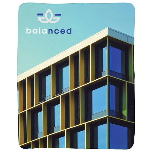 Photo of Pinnacle Dye Sublimated Rpet Polar Fleece Blanket