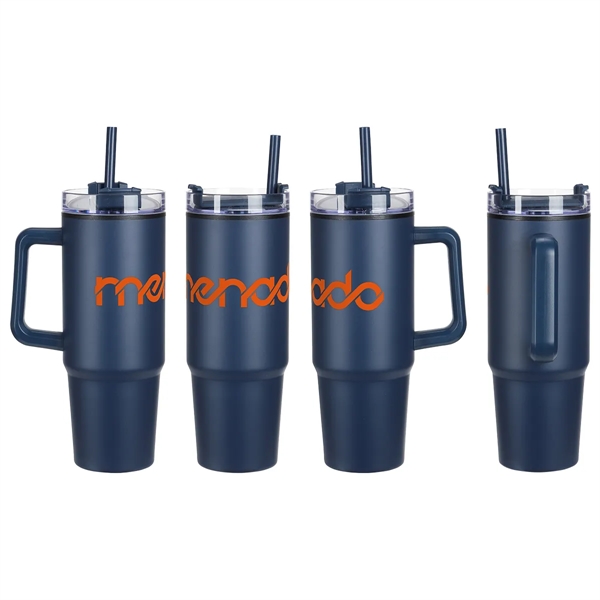 Medium Navy Blue color option for Octava 30 Oz Stainless Steel/Polypropylene Mug