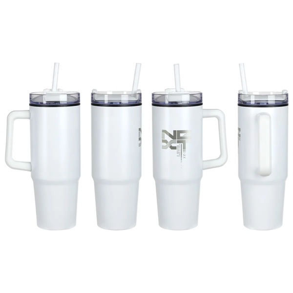 Medium White color option for Octava 30 Oz Stainless Steel/Polypropylene Mug