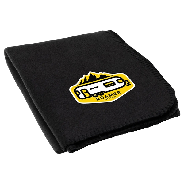 Medium Black color option for Pinnacle Rpet Polar Fleece Blanket