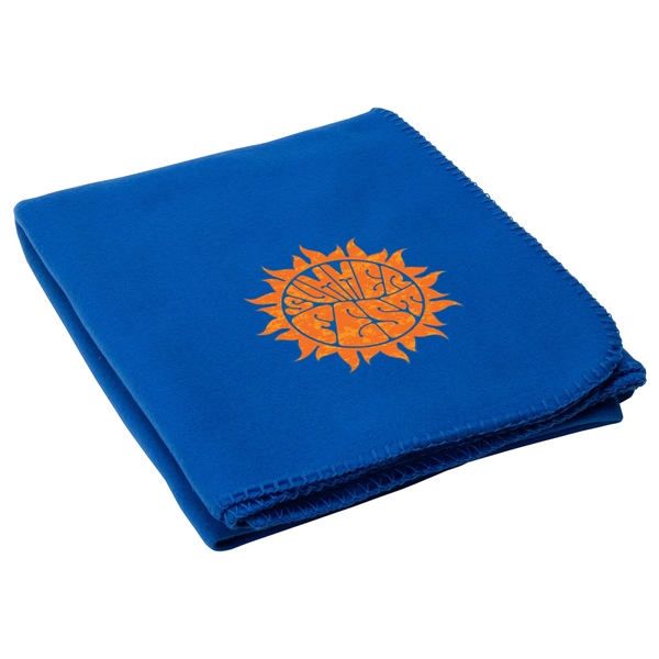 Medium Blue color option for Pinnacle Rpet Polar Fleece Blanket