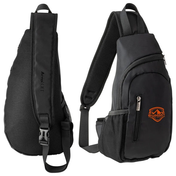 Black/Black color option for Aero Loft® Crossbody Sling Backpack