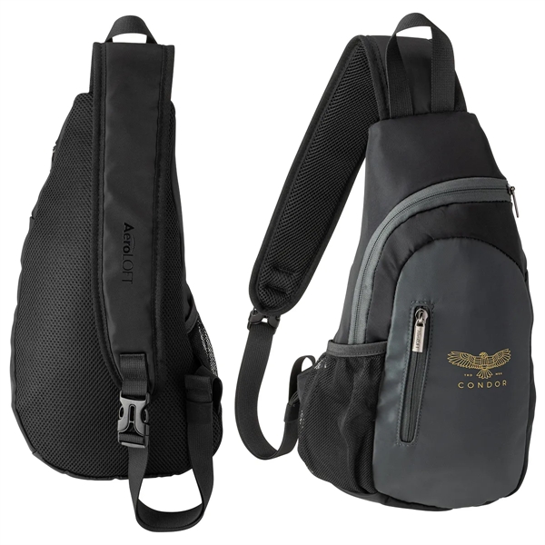 Gray/Black color option for Aero Loft® Crossbody Sling Backpack
