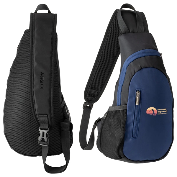 Navy Blue/Black color option for Aero Loft® Crossbody Sling Backpack