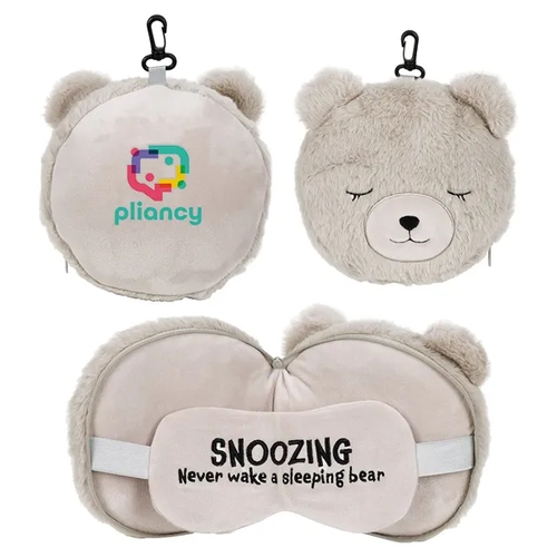 Photo of Comfort Pals™ Bear 2 In 1 Pillow Sleep Mask