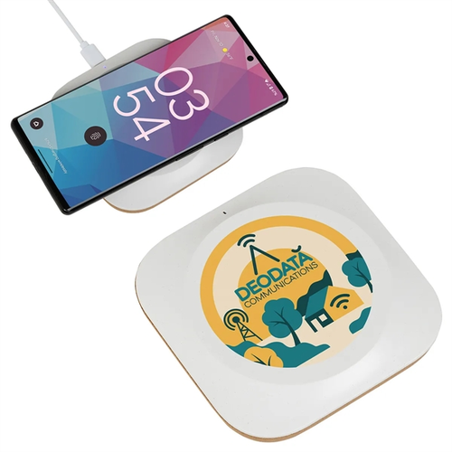 Photo of Trident 15 W Wireless Charger Made With Fsc® Cork & Recycled