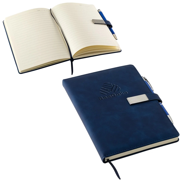 Medium Blue color option for Thesis Hardcover Journal With Magnetic Closure & Pen