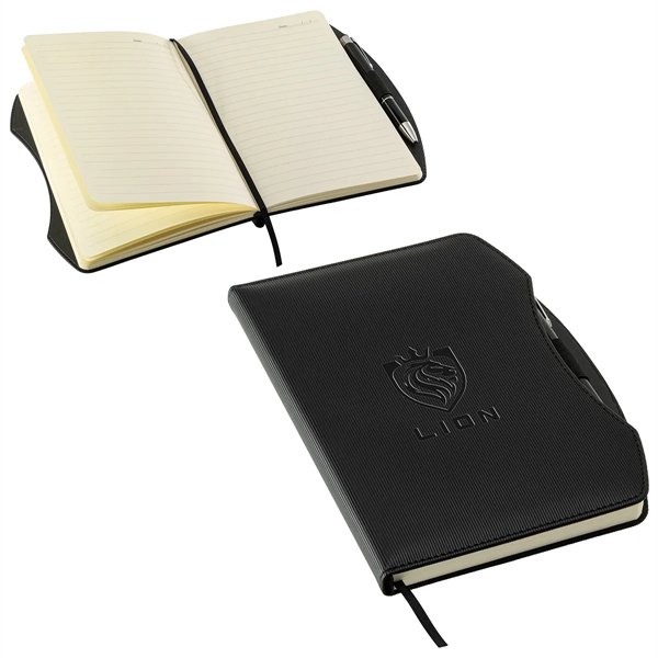 Medium Black color option for Arc Hardcover Journal With Pen