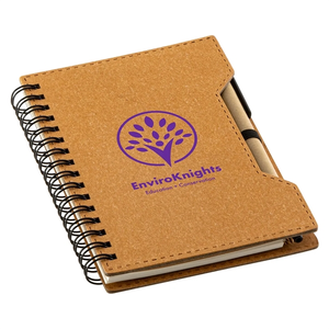 Photo of Agenda Recycled Spiral Notebook With Sticky Notes & Pen
