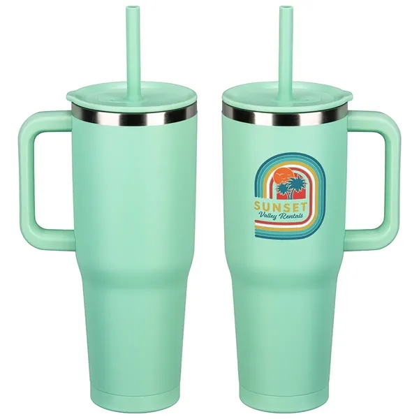 Light Mint Green color option for Senso® Summit 40 Oz Insulated Stainless Steel Travel Mug Wi