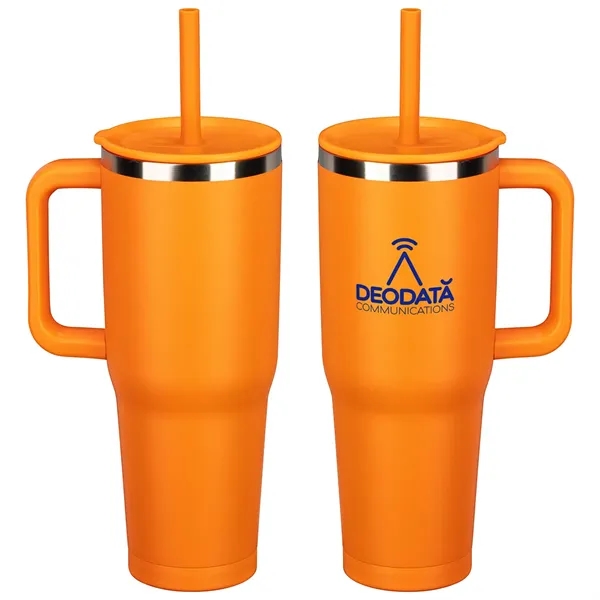 Orange color option for Senso® Summit 40 Oz Insulated Stainless Steel Travel Mug Wi