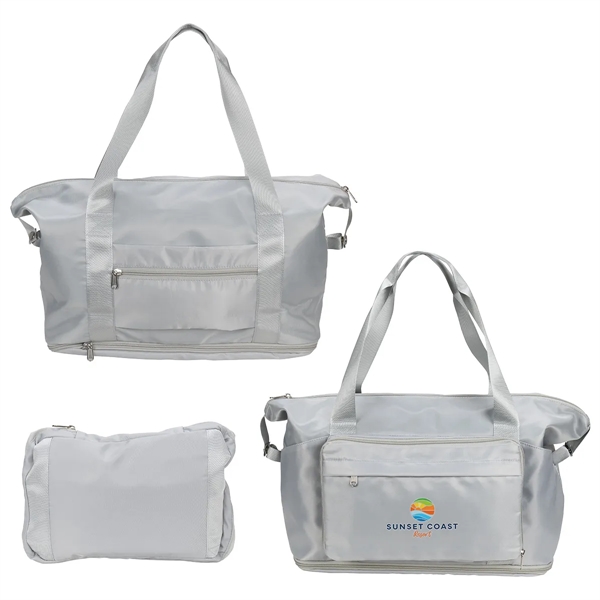 Light Gray color option for Caravan Expandable Polyester Travel Tote
