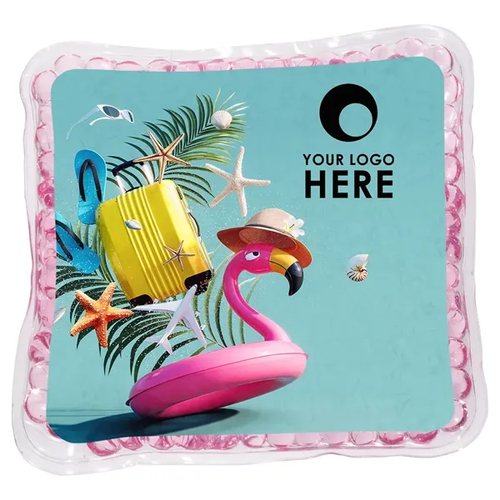 Photo of Pink Flamingo Tube Square Aqua Pearls™ Hot/Cold Pack