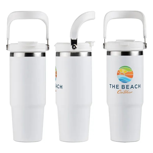 Medium White color option for Senso® Venture Duo Flow 30 Oz Vacuum Insulated Stainless Ste