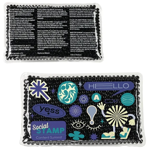 Dark Black color option for Full Color Aqua Pearls™ Hot/Cold Pack