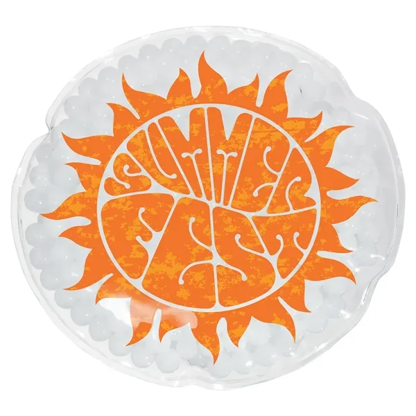 Bright White color option for Full Color Round Aqua Pearls™ Hot/Cold Pack